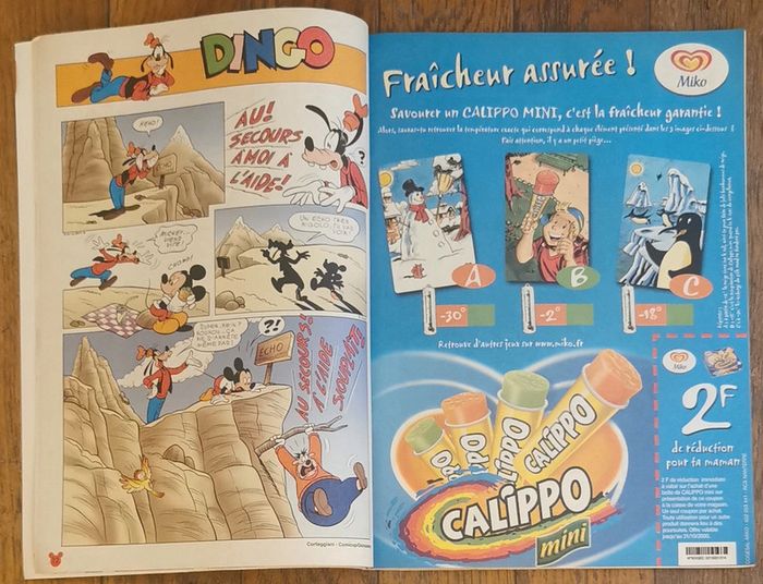 Ancien journal de mickey avec poster champions euro 2000 N°2508 vintage - photo numéro 5
