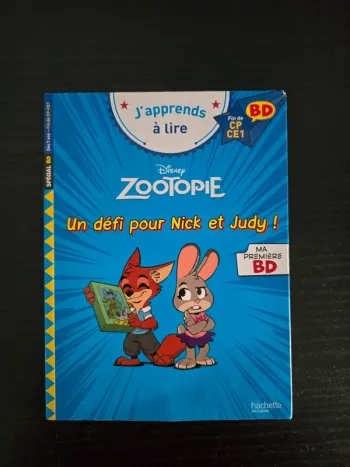 j'apprends à lire Zootopie un défi pour Nick et Judy