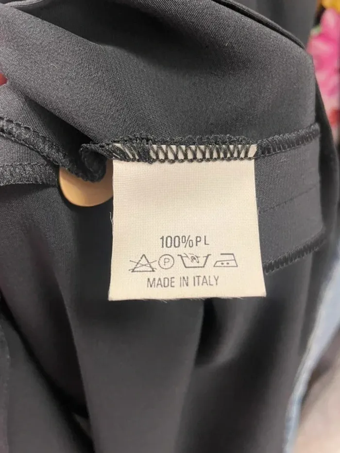 Robe noire vintage Jausta Cinquini – Made in Italy – Élégante et fluide - Taille 54 A829 - photo numéro 7