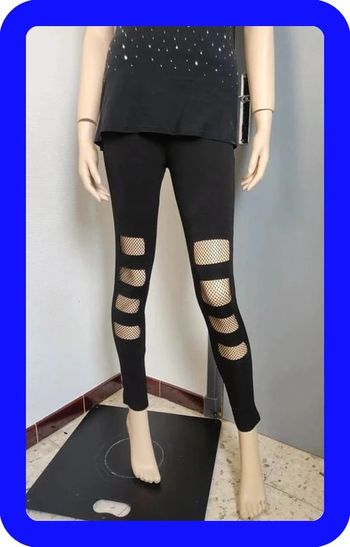 Legging noir ajouré 36/38 S/M