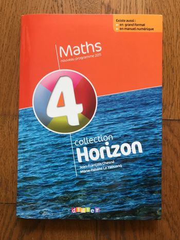Maths 4ème - Collection Horizon - Manuel de l’élève