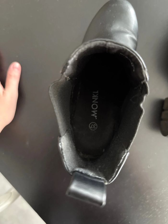 Bottines noires à talon taille 37 - photo numéro 5