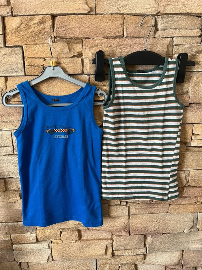 Lot 2 maillots de corps sans manches 3