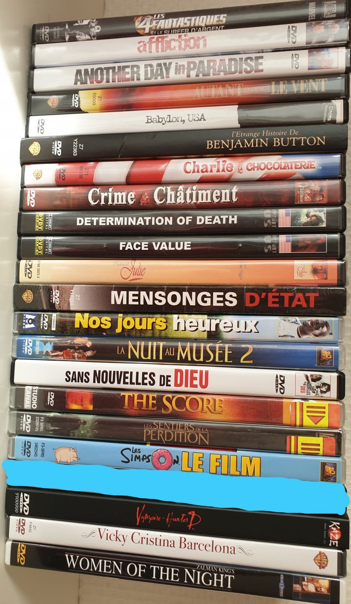 DVD : nombreux titres - NEUFS et comme neufs