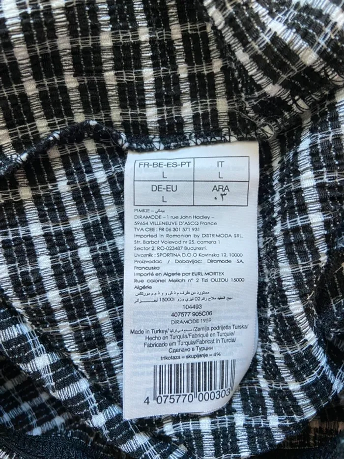 Top à carreaux Pimkie Taille L - photo numéro 3