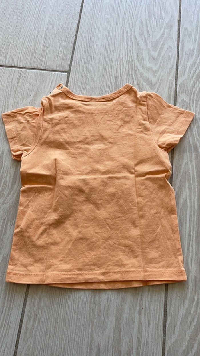 T-shirt saumon Tape à l’œil 18 mois - photo numéro 2