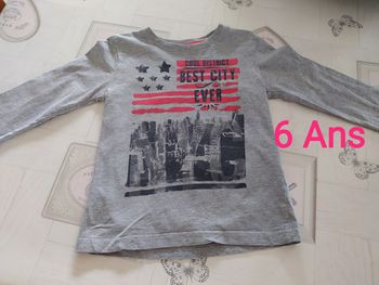 T -shirt manches longues 6 ans  tissaia