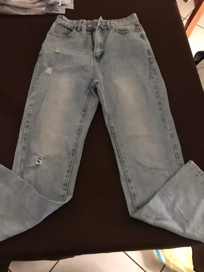 2 jeans fille xs