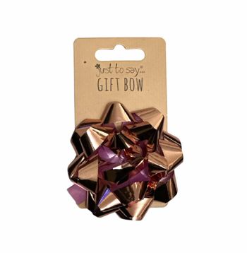 Nœud Scintillant Cadeaux Rose Gold Just To Say