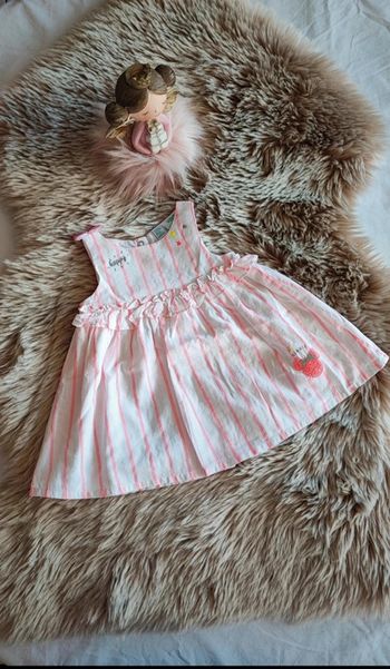 Robe rose blanche minnie disney 3 mois