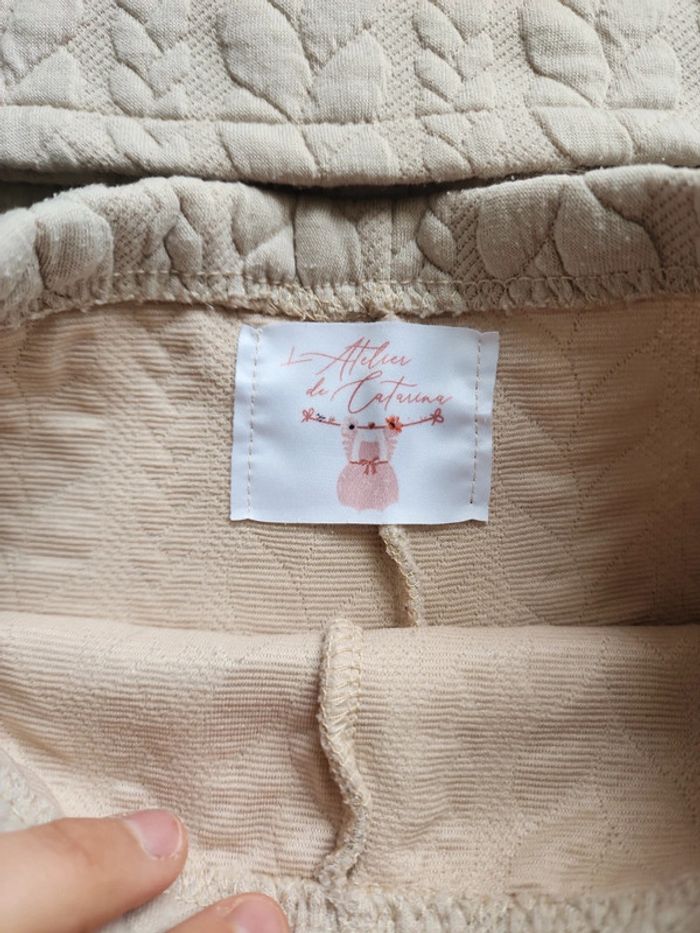 Ensemble Alix beige col broderie 24/36mois - photo numéro 10