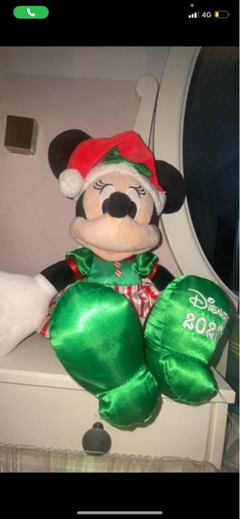 Minnie Mouse Disney peluche Noël
