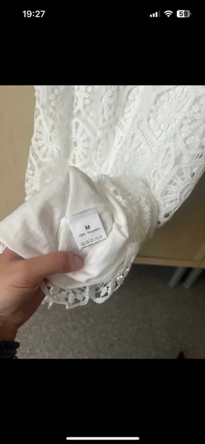 Superbe robe blanche dentelle - photo numéro 9