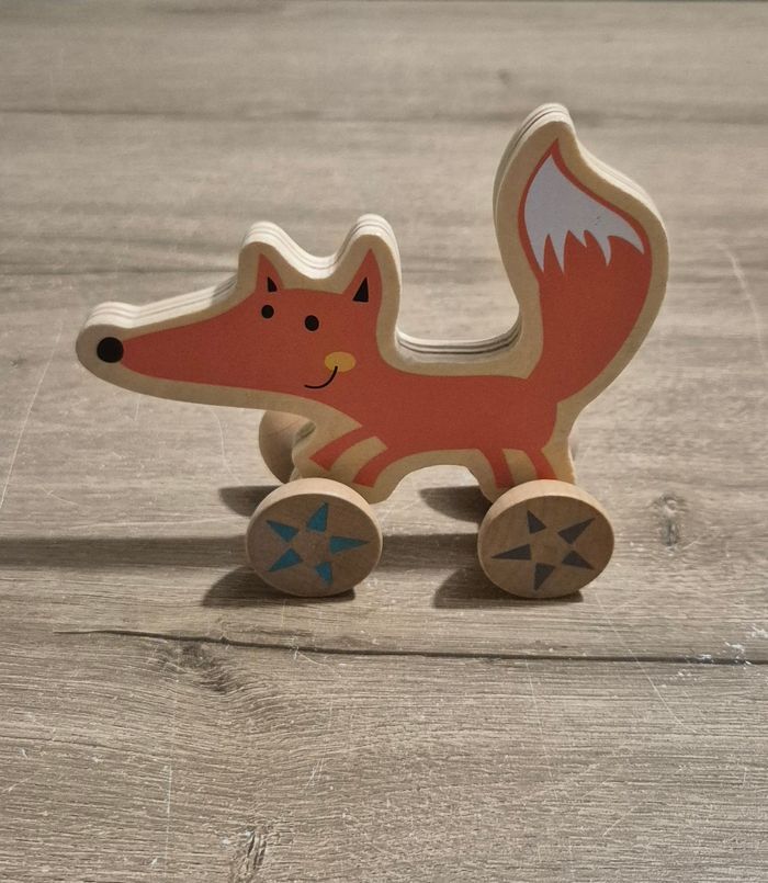 Renard en bois à pousser - photo numéro 3