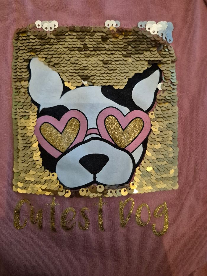 Blouse 4 ans motif réversible chien - photo numéro 3