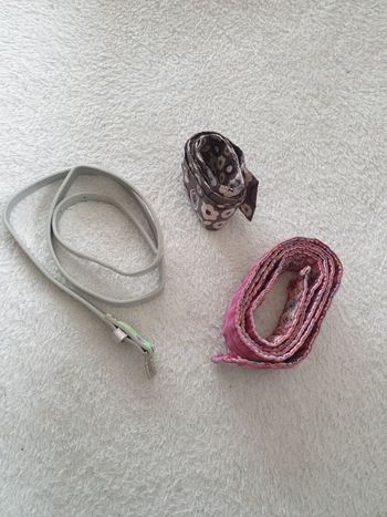 Lot de 3 ceintures fille 90cm