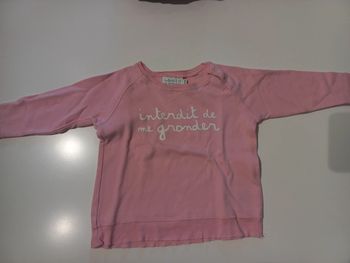 Sweat 18 mois Interdit de me gronder
