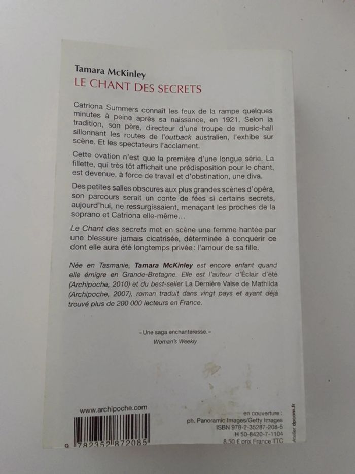 Tamara McKinley - Le chant des secrets - photo numéro 2