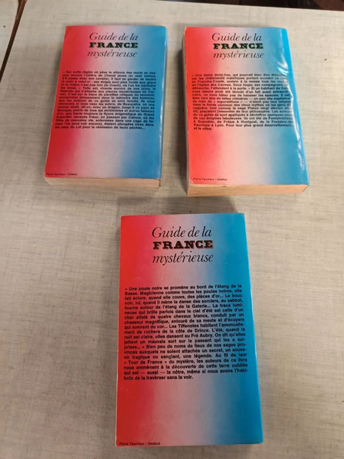 Lot 3 livres guide de la France mystérieuse 2 3 et 5 - photo numéro 2