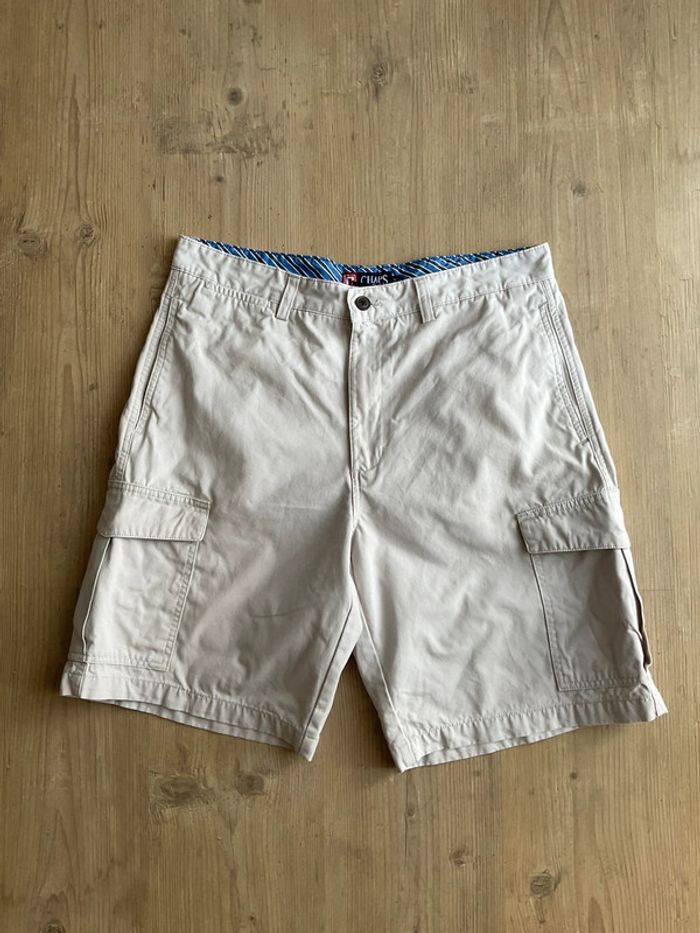 Short cargo beige crème pour homme Chaps taille W34 FR44 435