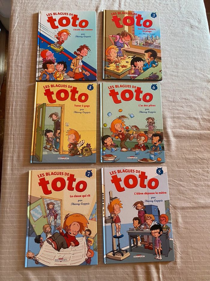 Lot de 6 BDs Les blagues de Toto