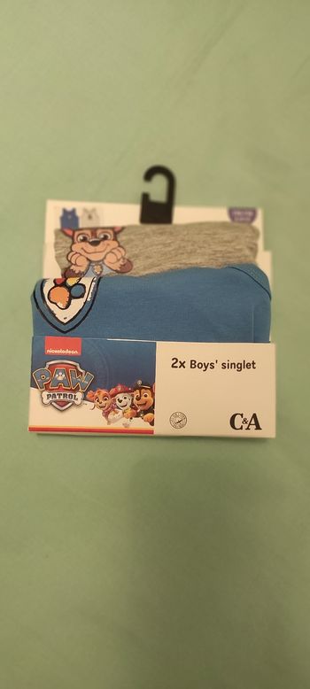 Lot 2 débardeurs Paw Patrol neufs