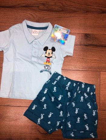 Ensemble t shirt et short garçon Mickey 🌺 taille 9 mois neuf avec étiquette