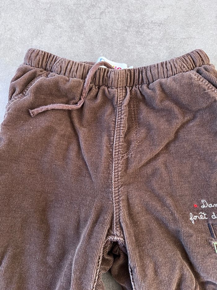 L'accompagner des petits : pantalon bébé en velours marron - photo numéro 7