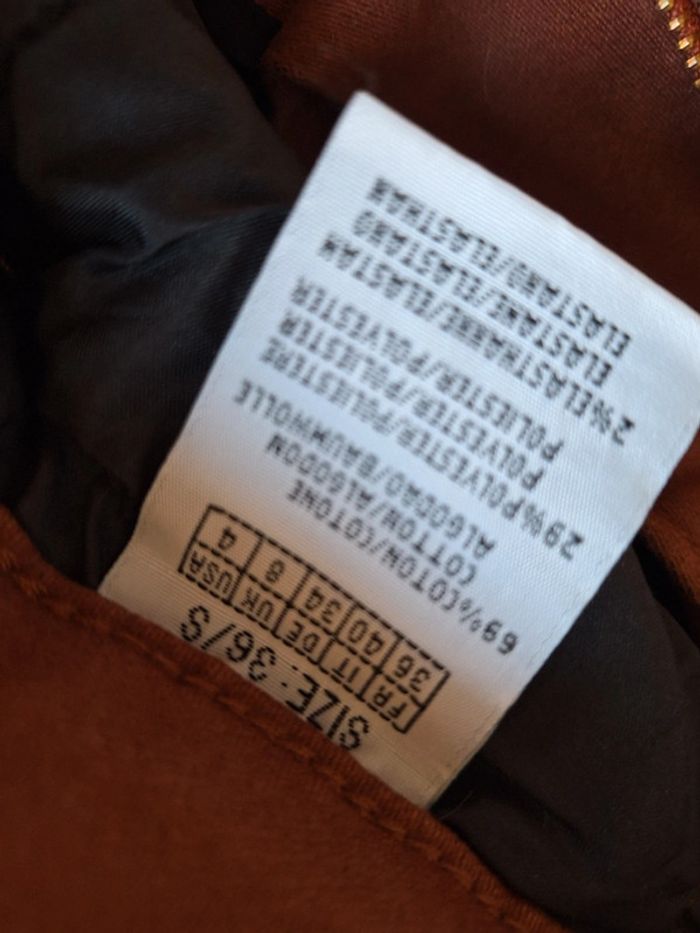 Pantalon femme taille 36 couleur marron/Rouille - photo numéro 8
