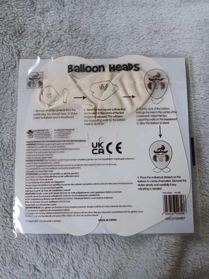 Ballon fantôme sur socle - photo numéro 2