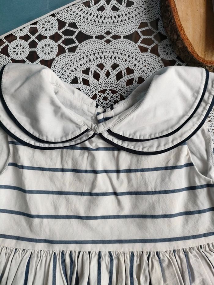 Robe rayée Jacadi 6mois - photo numéro 3