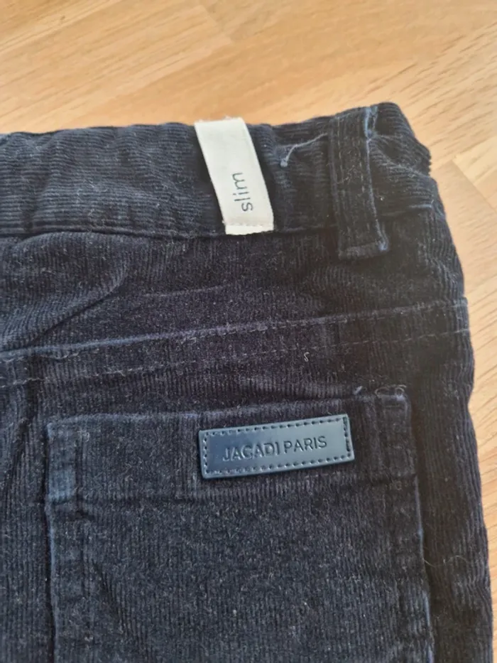 Pantalon slim en velours marine Jacadi 6ans - photo numéro 5