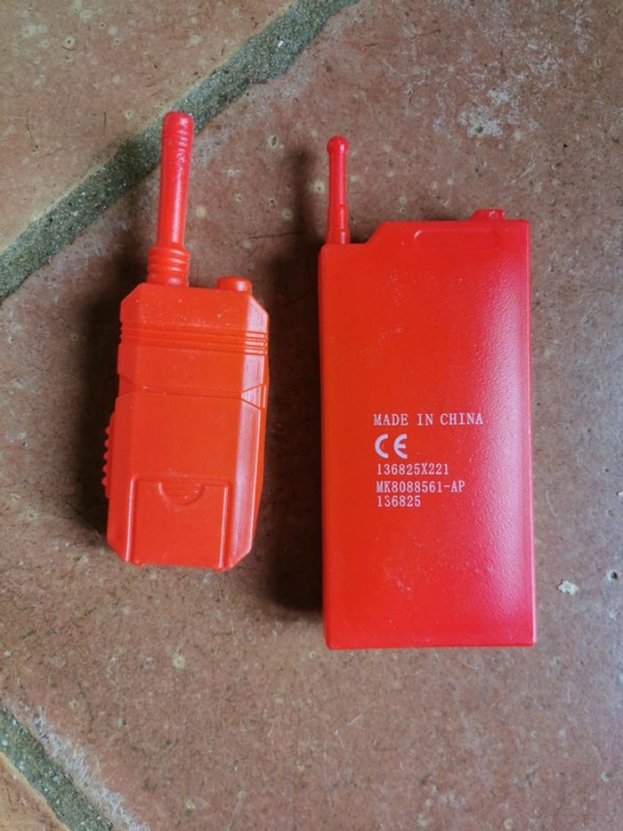 Jouets talkie walkie factise rouges lot de 2 - photo numéro 3