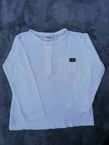 T-shirt Ml Tape à l'œil - taille 36 mois blanc
