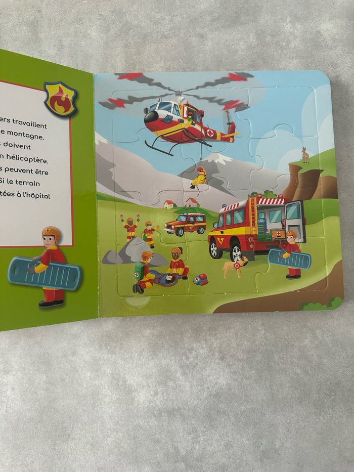 Livre pompiers puzzle - photo numéro 4