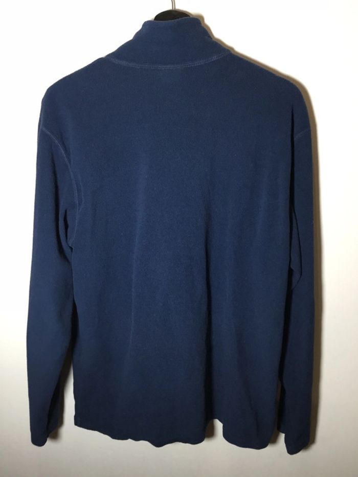 Pull 1/4 zip polaire pour homme The North Face bleu marine taille L 084 - photo numéro 3