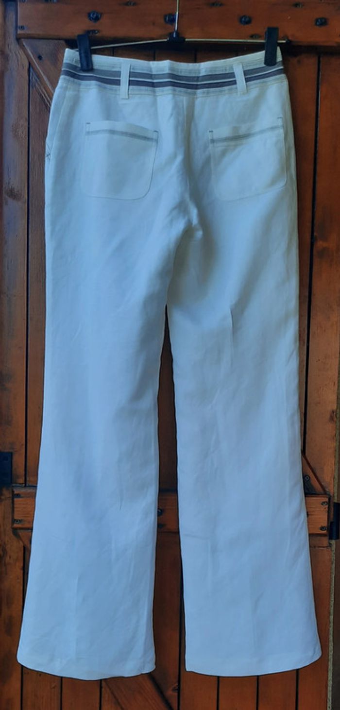 Magnifique pantalon blanc K Woman, taille 38 - photo numéro 5