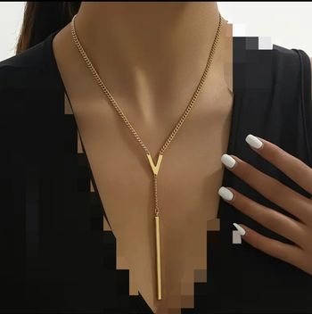 Collier long acier inoxydable