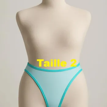Maillot de bain bas uniquement bleu clair blanc turquoise Roxy Taille 2