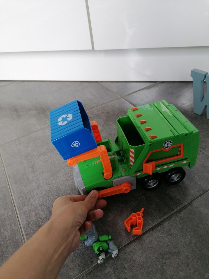 Camion poubelle recyclage pat patrouille rocky - photo numéro 3