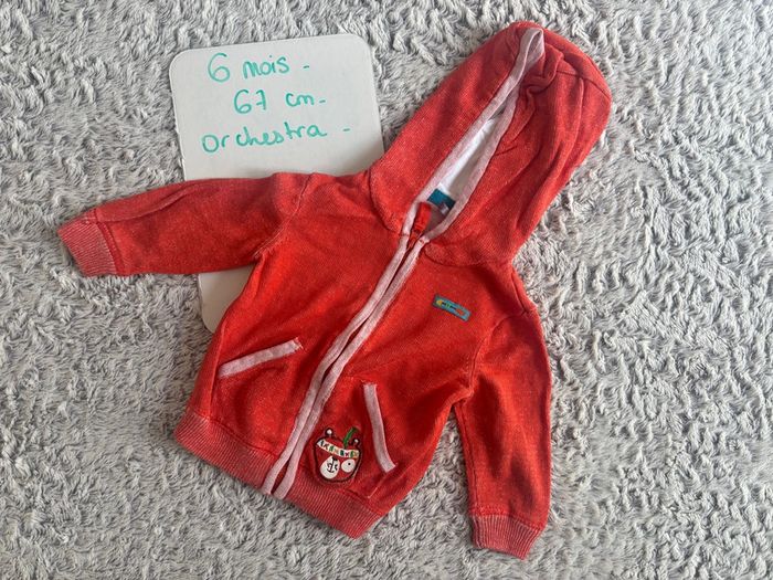 Veste zippée à capuche 6M