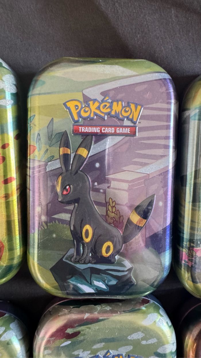 Lot de 11 mini tins évolution prismatique EV8.5 FR Pokémon - photo numéro 2