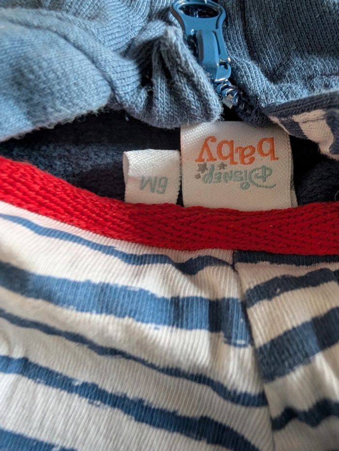 Gilet zippé à capuche Mickey Donald - photo numéro 3