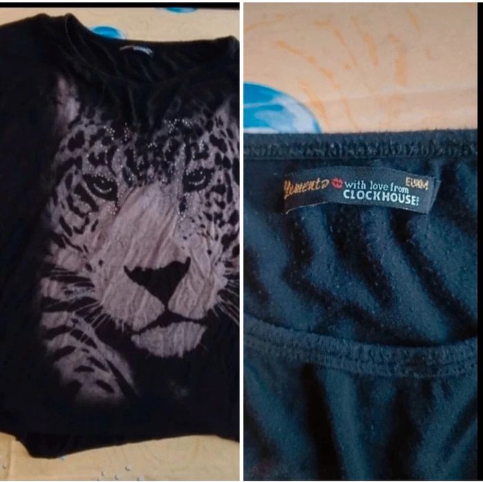 T-shirt manches courtes m félins tigre - photo numéro 2