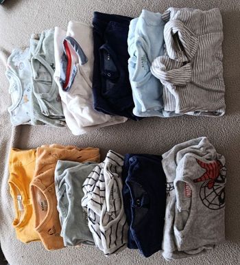 Lot 12 pyjamas velour 3 mois