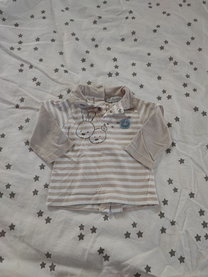 Polo manche longue 6mois petit kimbaloo