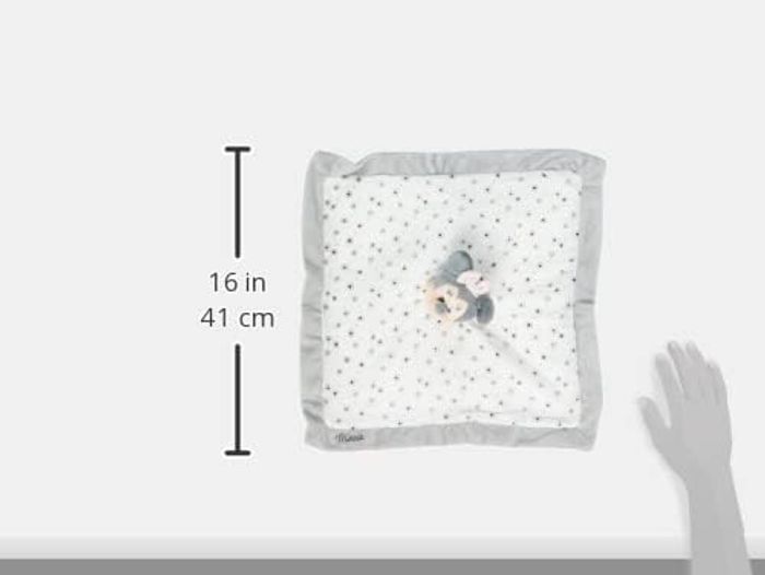 Doudou plat Minnie lange blanc et gris – Disney Baby Nicotoy Simba Toys (neuf) - photo numéro 2