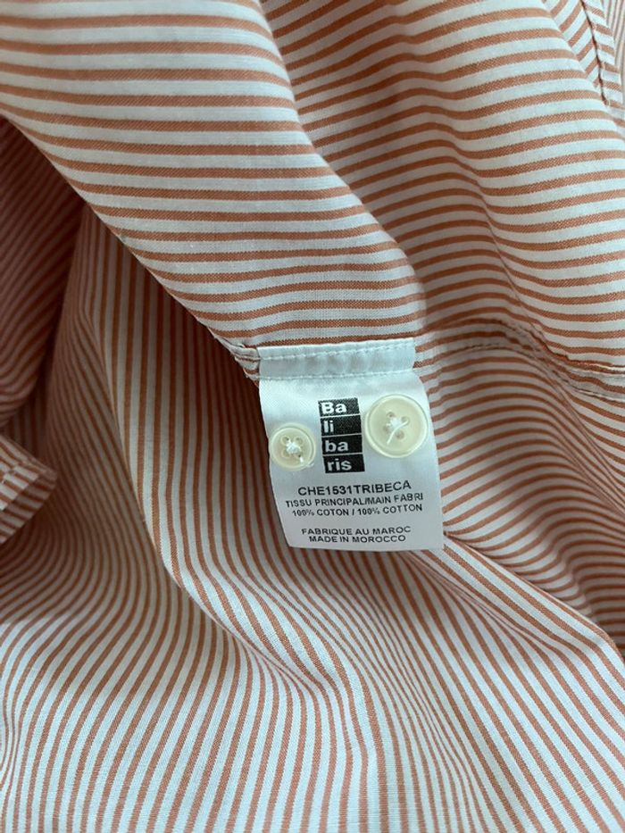 👔 Chemise homme classique à rayures Balibaris – Taille L – Très bon état - photo numéro 4