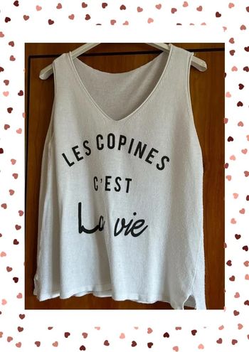 Top blanc taille unique