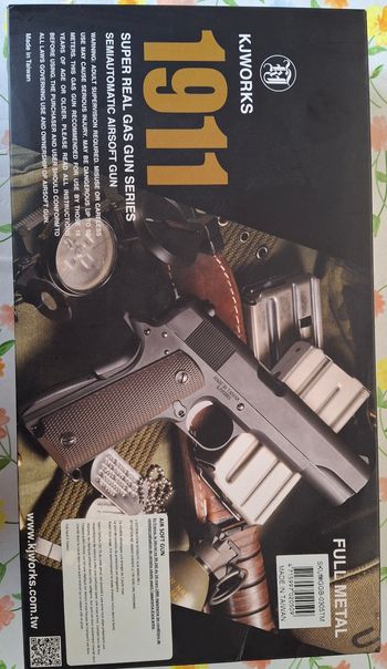 Réplique airsoft 1911 a gaz